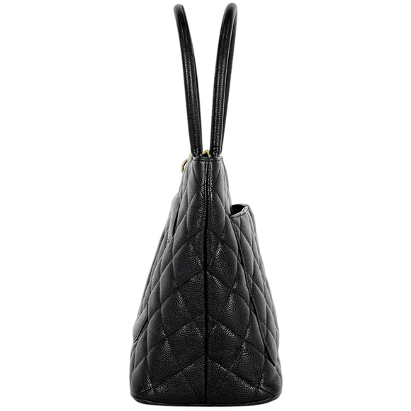 CHANEL Reissue Tote Handbag with Coco Mark, Caviar Skin, Black, A01804, Women's - Picture 2 of 12